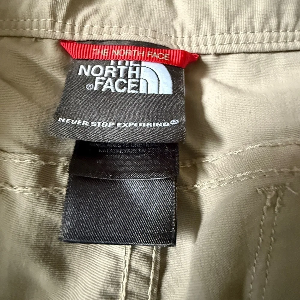 The North Face Tan Cargo Shorts with Relaxed Fit